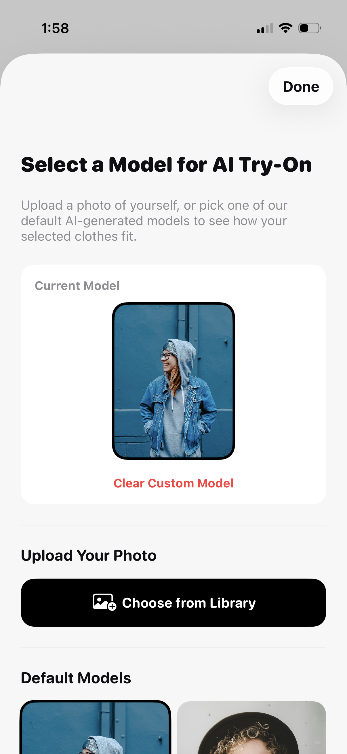 Swyle AI try-on mode
